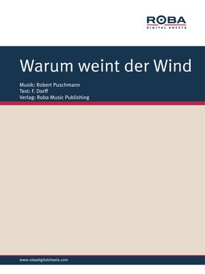cover image of Warum weint der Wind